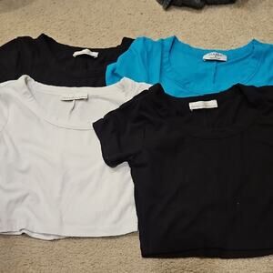 Zenana Multi-Pack T-Shirts - Black, White, Blue